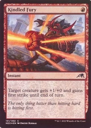Kindled Fury 151/302 - Foil Kamigawa Neon Dynasty Foil Singles