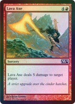 Lava Axe 143/249 - Foil Magic 2014 (M14) Foil Singles