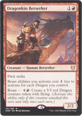 Dragonkin Berserker 131/285 - Silver Stamped Magic: The Gathering Silver Stamped Singles (Español)