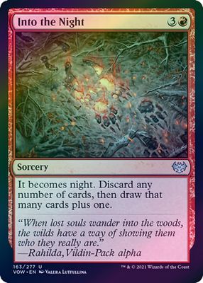 Into the Night 163/277 - Foil Innistrad: Crimson Vow Foil Singles