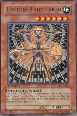 Fortune Lady Earth - SOVR-EN012 - Rare 1st Edition Stardust Overdrive [SOVR] 1st Edition Singles