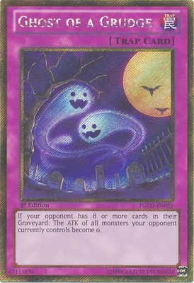 Ghost of a Grudge - PGLD-EN029 - Gold Secret Rare 1st Edition Premium Gold 1st Edition Singles