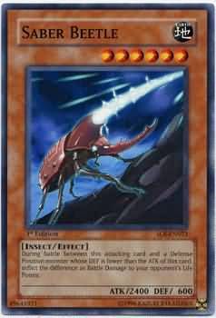 Saber Beetle - SOI-EN023 - Common 1st Edition Shadow of Infinity [SOI] 1st Edition Singles