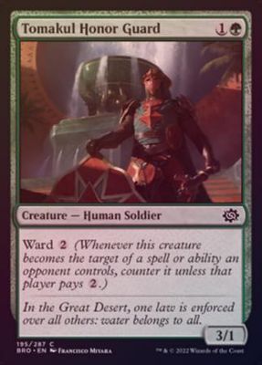 Tomakul Honor Guard 195/287 - Foil The Brothers&#39; War Foil Singles