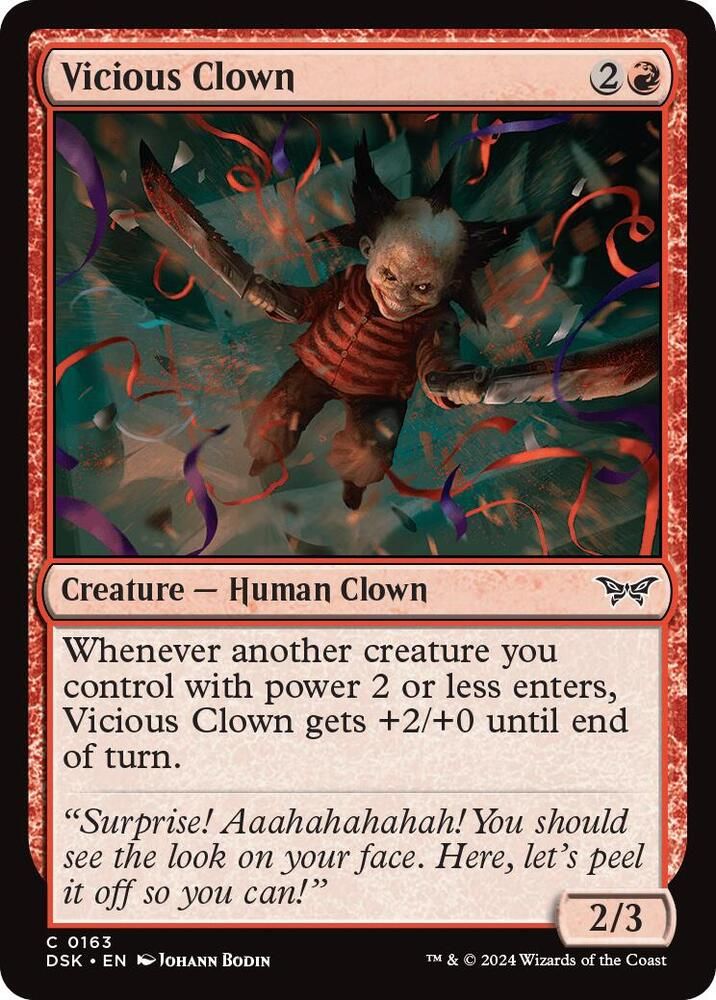 Vicious Clown 163 Duskmourn: House of Horror Singles (Español)