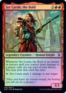 Syr Carah, the Bold 145/269 - Foil Throne of Eldraine Foil Singles