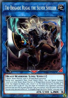 Tri-Brigade Rugal the Silver Sheller - PHRA-EN047 - Common 1st Edition Phantom Rage 1st Edition Singles [PHRA]