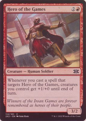 Hero of the Games 112/331 - Foil Double Masters 2022 Foil Singles