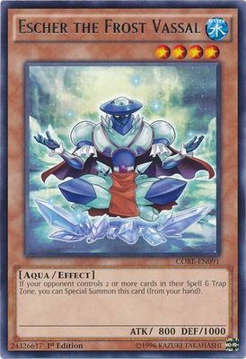 Escher the Frost Vassal - CORE-EN091 - Rare 1st Edition Clash of Rebellions 1st Edition Singles