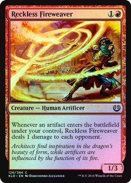 Reckless Fireweaver 126/264 - Foil Kaladesh Foil Singles (Español)