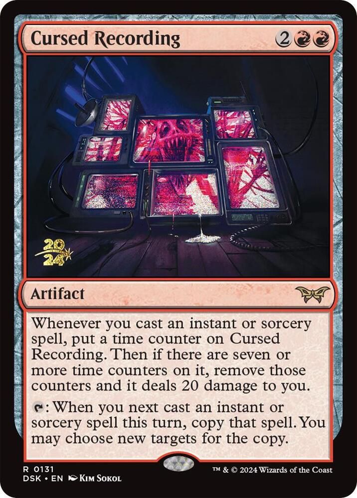 Cursed Recording (0131) - Prerelease Cards (PRE) Prerelease Cards