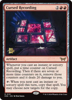 Cursed Recording (0131) - Prerelease Cards (PRE) Prerelease Cards