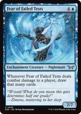 Fear of Failed Tests - Duskmourn: House of Horror (Foil) Duskmourn: House of Horror
