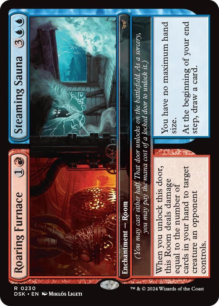 Roaring Furnace // Steaming Sauna - Duskmourn: House of Horror (DSK) Duskmourn: House of Horror