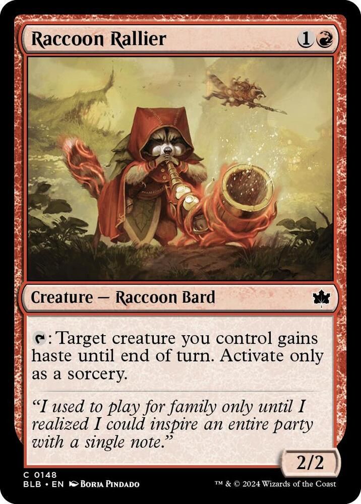 Raccoon Rallier - Bloomburrow (BLB) Bloomburrow