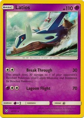 Latios - 41/73 - Holo Rare Shining Legends Singles