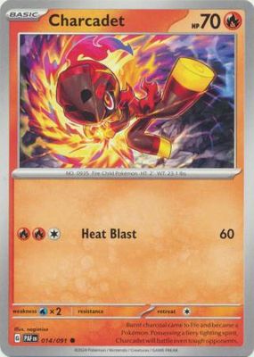 Charcadet - 014/091 - Common Scarlet &amp; Violet: Paldean Fates Singles