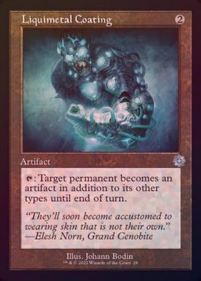Liquimetal Coating 28 - Retro Frame - Foil Retro Artifact Singles (Español)