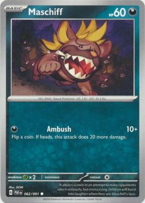 Maschiff - 062/091 - Common Scarlet &amp; Violet: Paldean Fates Singles