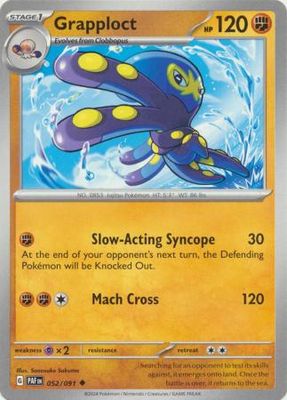 Grapploct - 052/091 - Uncommon Scarlet &amp; Violet: Paldean Fates Singles