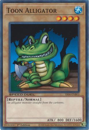 Toon Alligator - SS04-ENB03 - Common 1st Edition Speed Duel Starter Decks: Match of the Millennium Singles