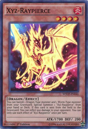 Xyz-Raypierce - WSUP-EN046 - Super Rare 1st Edition YuGiOh World Superstars 1st Edition Singles