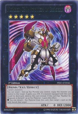 Number C80: Requiem in Berserk - PRIO-EN046 - Rare 1st Edition Primal Origin 1st Edition Singles