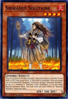Shiranui Solitaire - SR07-EN018 - Common 1st Edition Structure Deck: Zombie Horde Singles