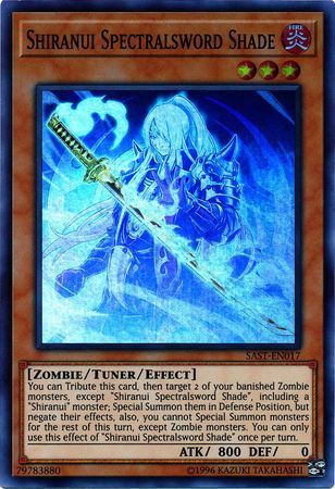 Shiranui Spectralsword Shade - SAST-EN017 - Super Rare Unlimited Savage Strike Unlimited Singles
