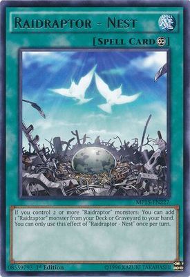 Raidraptor - Nest - MP15-EN227 - Rare 1st Edition Yu-Gi-Oh! 2015 Mega-Tins [MP15]