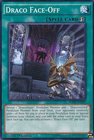 Draco Face-Off - BOSH-EN061 - Common 1st Edition Breakers of Shadow 1st Edition Singles