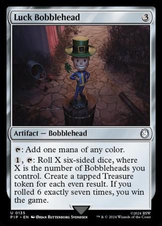 Luck Bobblehead 0135 Universes Beyond: Fallout Commander Singles