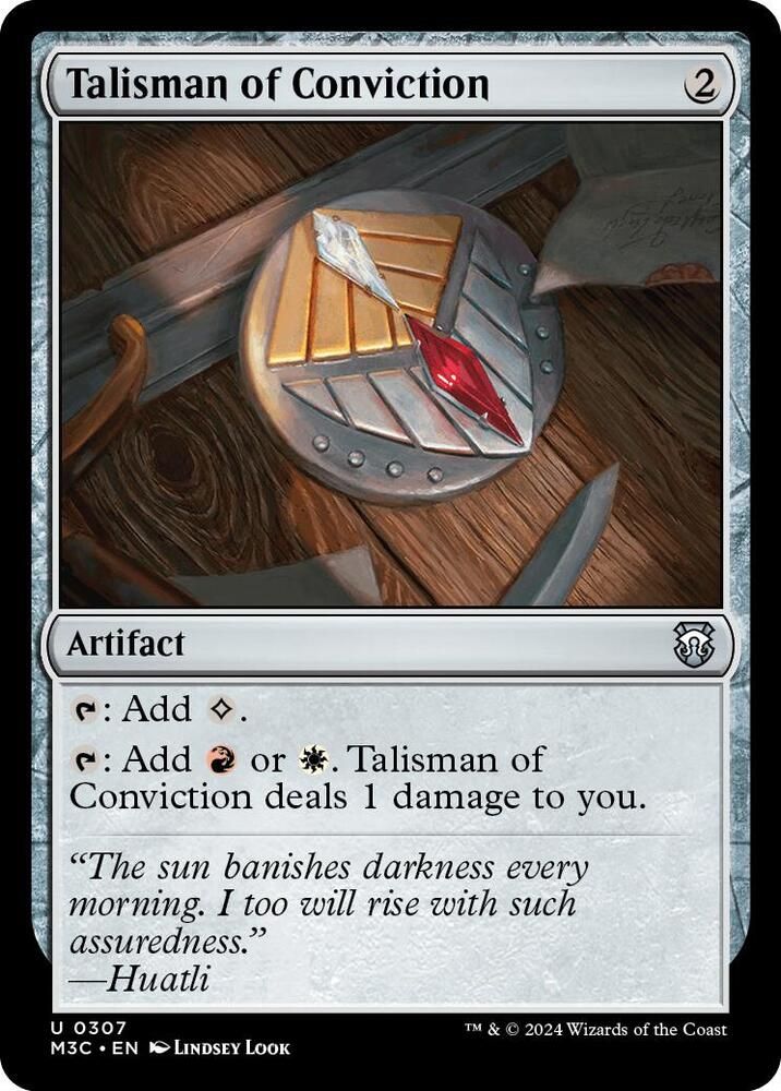 Talisman of Conviction - Commander: Modern Horizons 3 (M3C) Commander: Modern Horizons 3