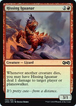 Hissing Iguanar 134/254 - Foil Ultimate Masters Foil Singles