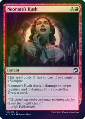 Neonate&#39;s Rush 151/277 - Foil Innistrad: Midnight Hunt Foil Singles