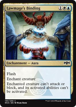 Lawmage&#39;s Binding 190/259 - Ravnica Allegiance Singles (Español)