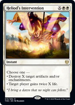 Heliod&#39;s Intervention 019/254 Theros: Beyond Death Singles