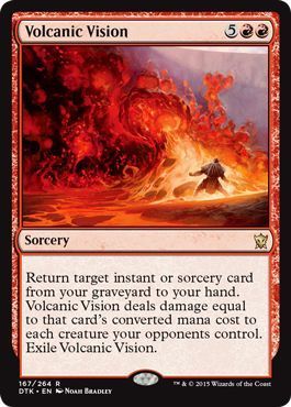 Volcanic Vision 167/264 Dragons of Tarkir Singles (Español)