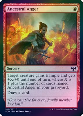 Ancestral Anger 142/277 - Foil Innistrad: Crimson Vow Foil Singles