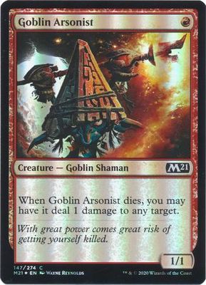 Goblin Arsonist 147/274 - Foil Magic 2021 (M21) Foil Singles
