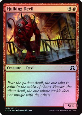 Hulking Devil 165/297 - Foil Shadows over Innistrad Foil Singles (Español)