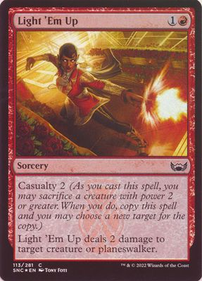 Light &#39;Em Up 113/281 - Streets of New Capenna Singles (espanol)