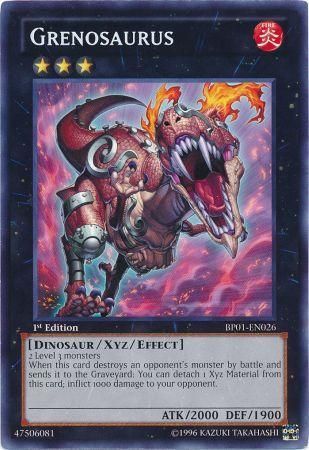 Grenosaurus - BP01-EN026 - Rare 1st Edition Battle Pack: Epic Dawn 1st Edition Singles