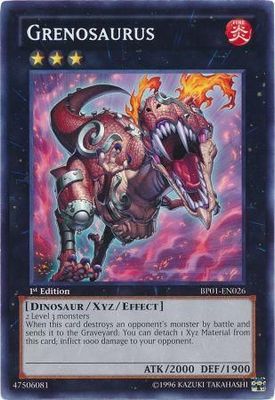 Grenosaurus - BP01-EN026 - Rare 1st Edition Battle Pack: Epic Dawn 1st Edition Singles