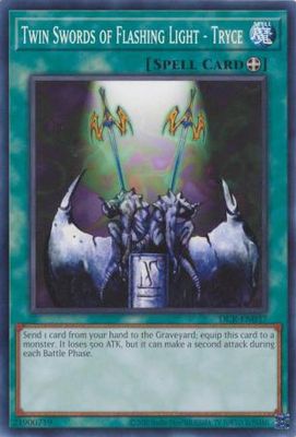 Twin Swords of Flashing Light - Tryce - DCR-EN037 - Common Unlimited (25th Reprint) Dark Crisis 25th Anniversary Singles