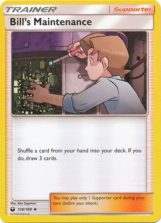 Bill&#39;s Maintenance - 126/168 - Uncommon Sun &amp; Moon: Celestial Storm Singles