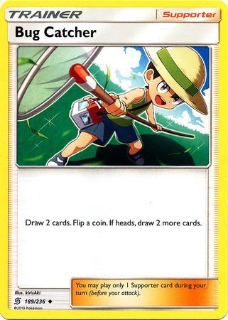Bug Catcher - 189/236 - Uncommon Sun &amp; Moon: Unified Minds Singles