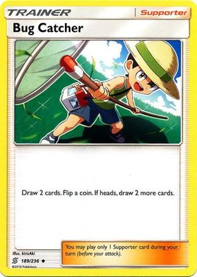 Bug Catcher - 189/236 - Uncommon Sun &amp; Moon: Unified Minds Singles