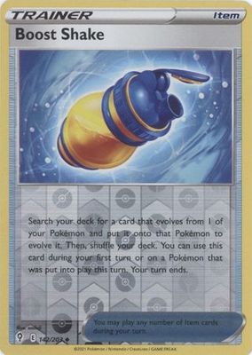 Boost Shake - 142/203 - Uncommon Reverse Holo Sword &amp; Shield: Evolving Skies Reverse Holo Singles