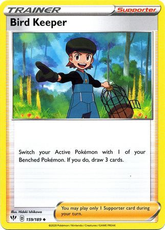 Bird Keeper - 159/189 - Uncommon Sword &amp; Shield: Darkness Ablaze Singles